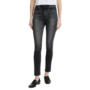 Moussy Vintage Fleetwood Rebirth High Waist Black Skinny Jeans Size 25